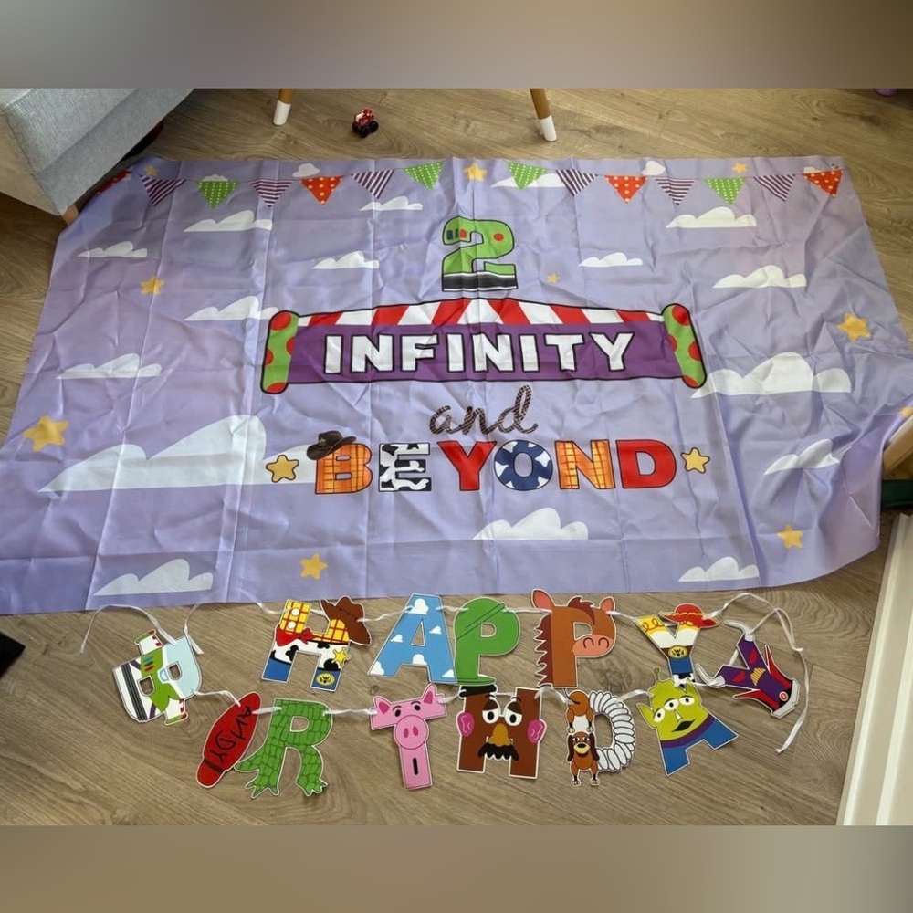 Toy Story Buzz Lightyear Birthday Party Banner Set
